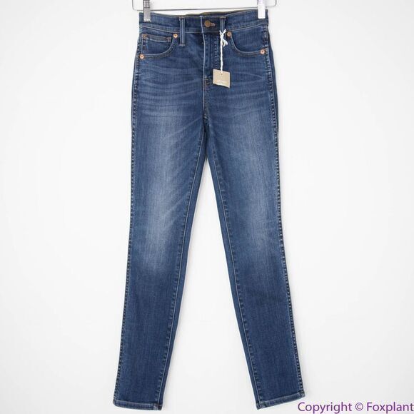 NEW Madewell 10" High-Rise Skinny‎ Jeans in Danny Wash: TENCEL™ Denim, 23 - Picture 2 of 14